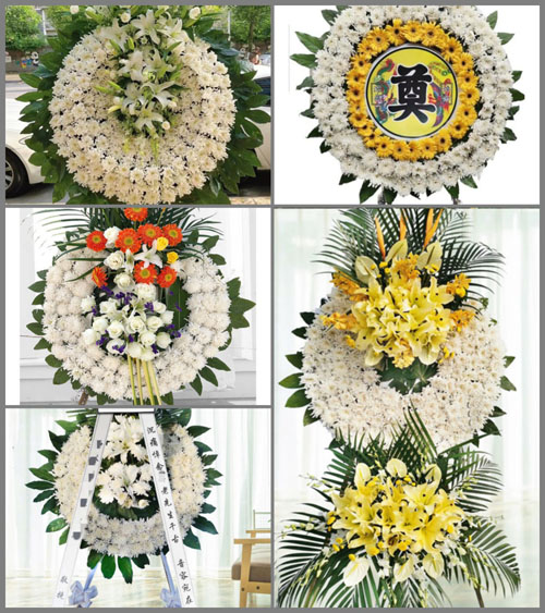 四川成都彭州市军乐镇朝阳村花圈速递